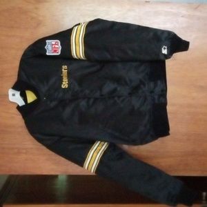 Vintage Steeler's Varsity Chalkline Jacket